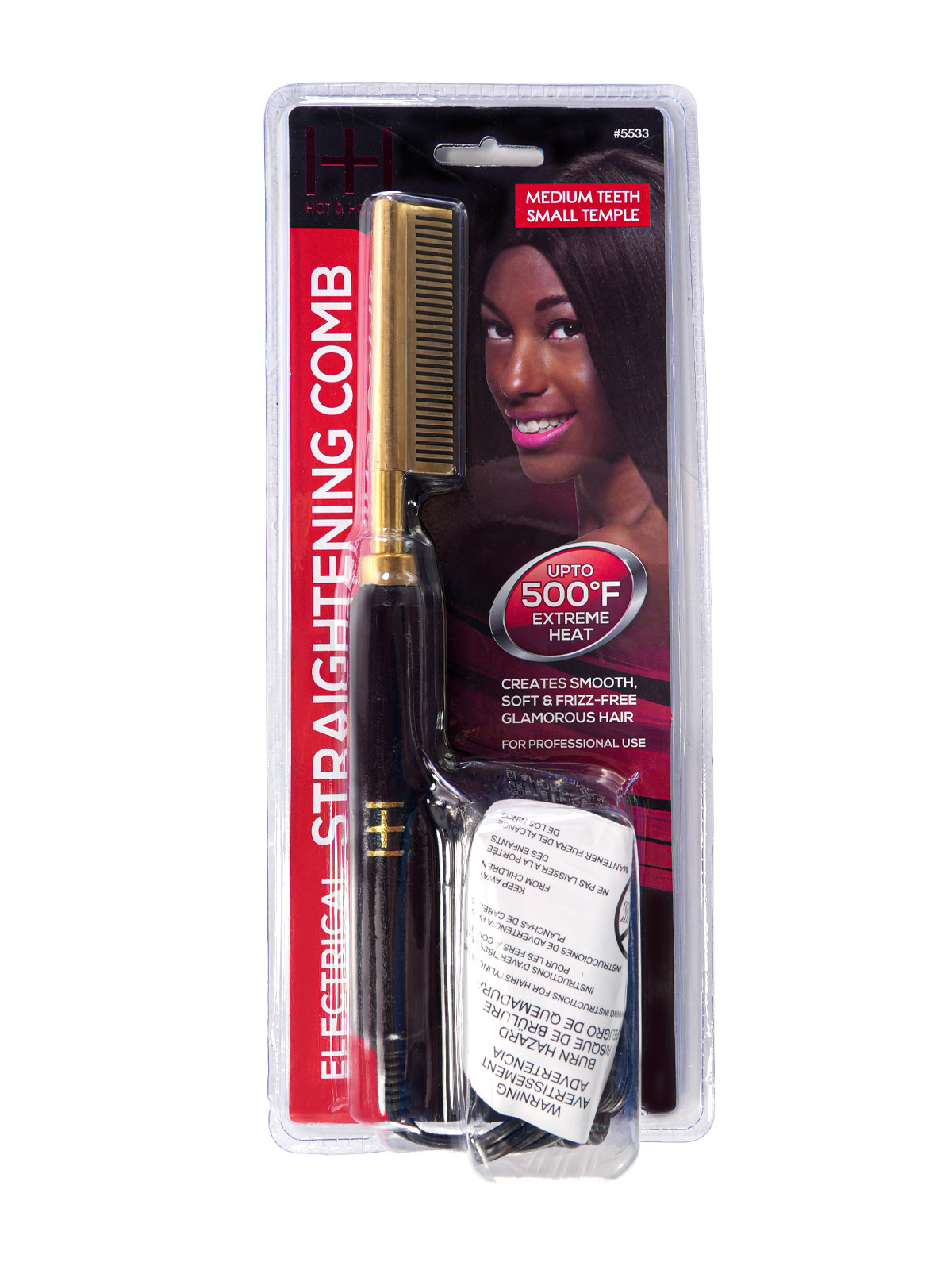 ANNIE #5533 STRAIGHTENING COMB (SMALL) [48PC/CS] - PC