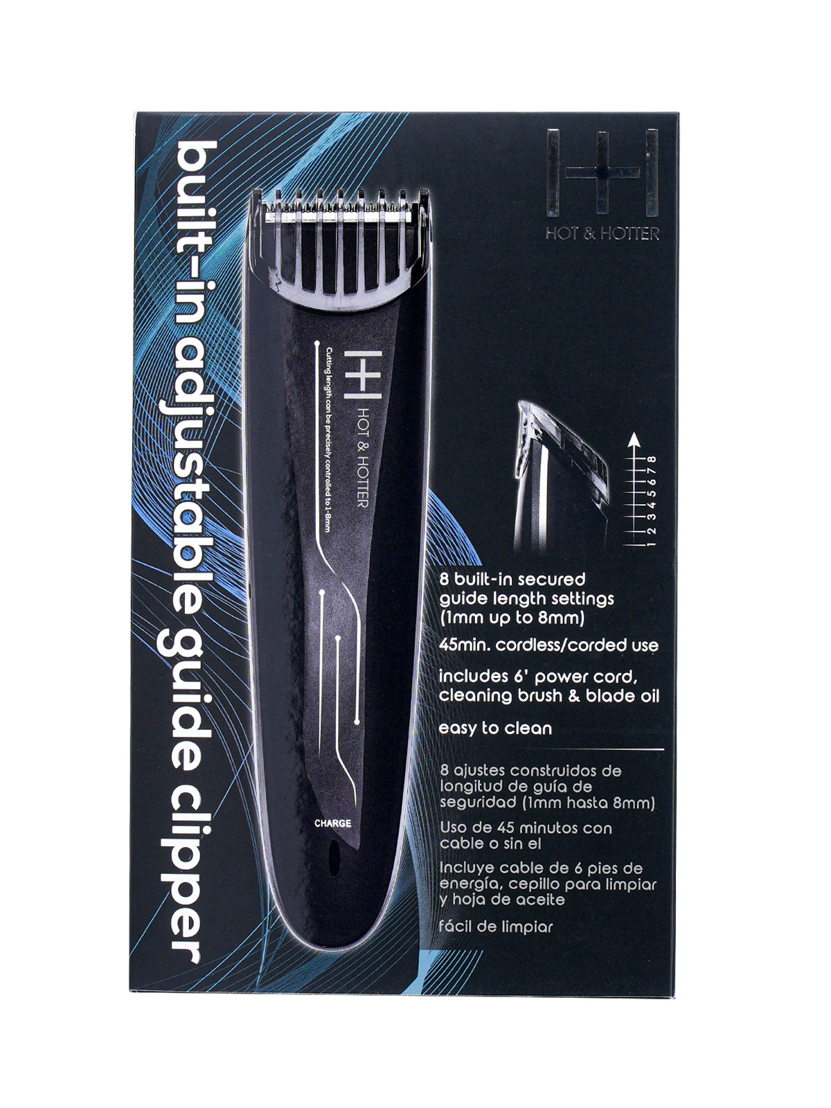 ANNIE #5795 ADJUSTABLE GUIDE RECHARGEABLE CLIPPER - PCS
