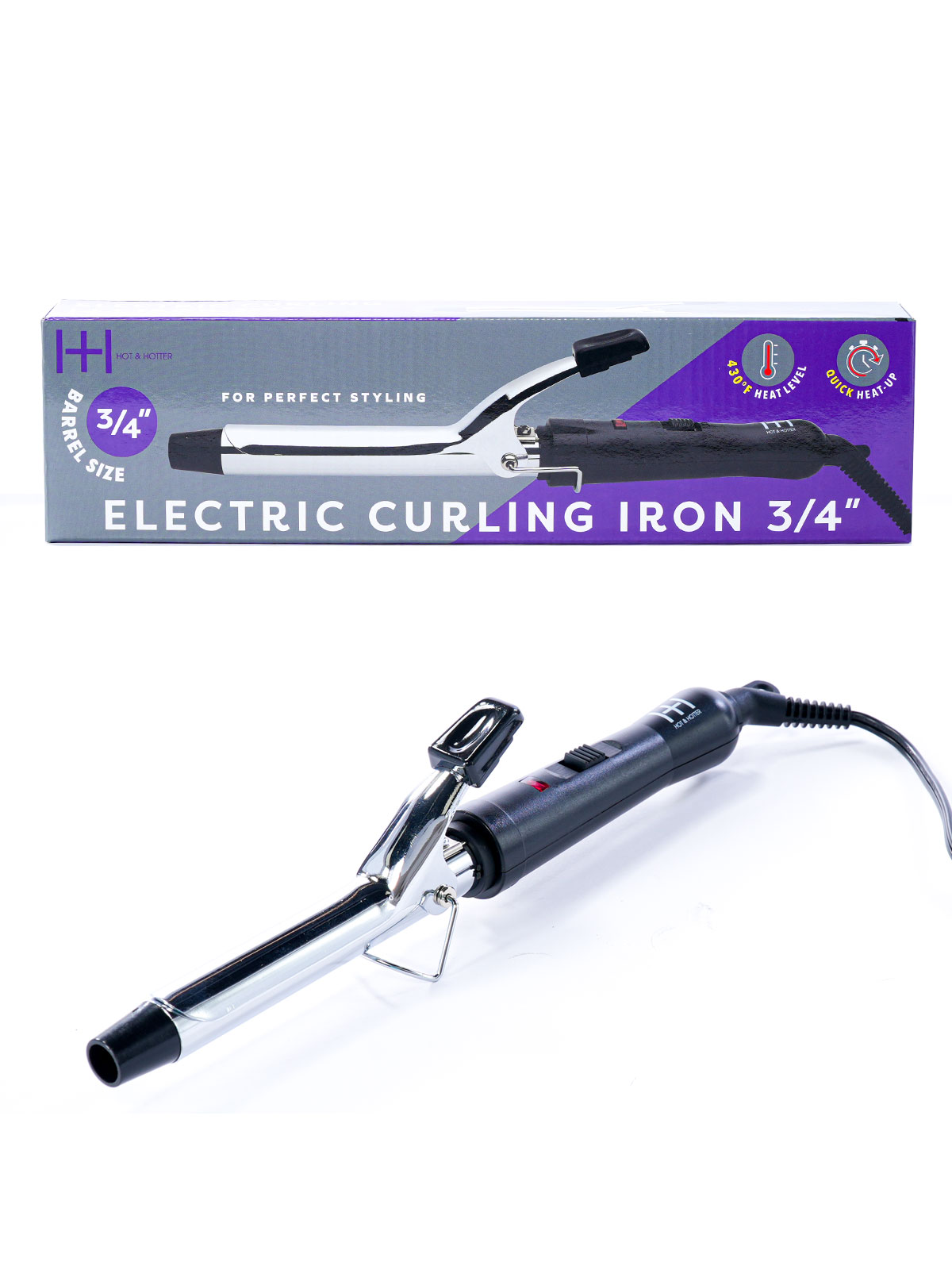 ANNIE #5819 HOT & HOTTER 3/4" E. CURLING IRON - PCS