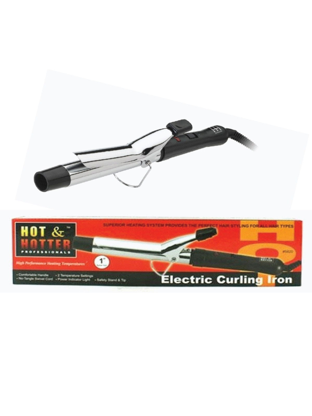 ANNIE #5820 HOT & HOTTER 1" E. CURLING IRON - PC