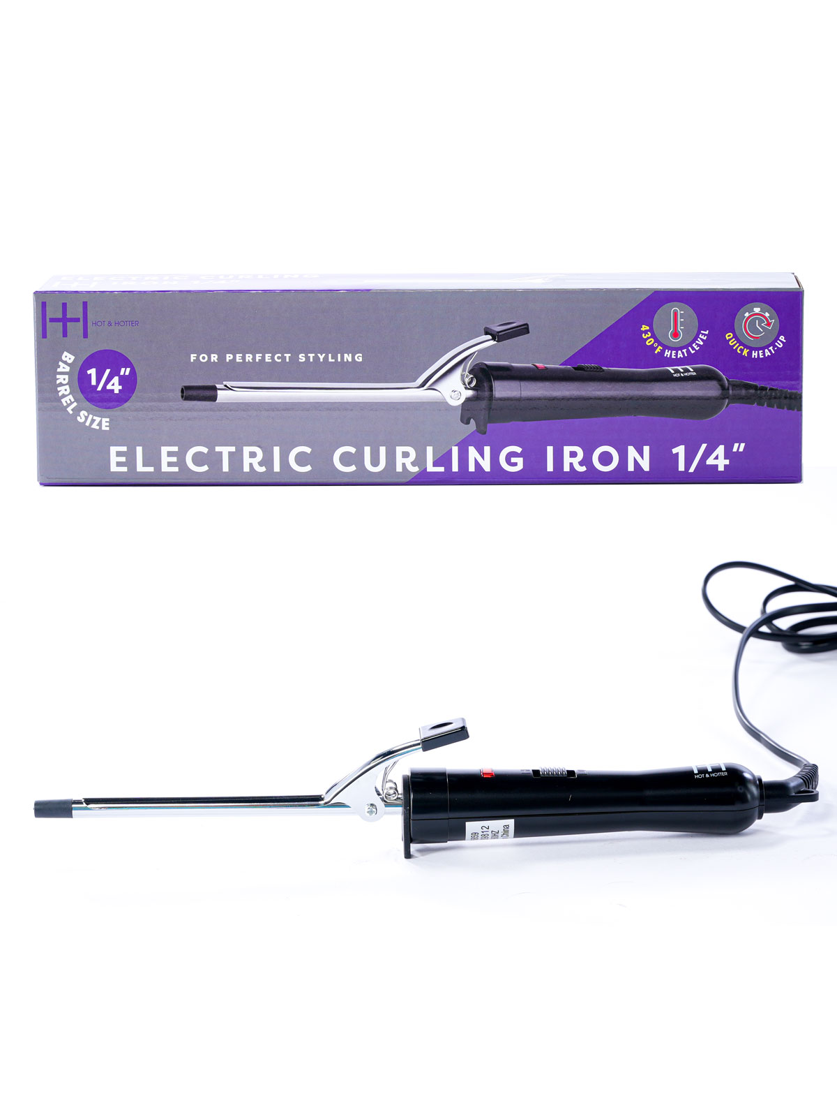 ANNIE #5859 HOT & HOTTER 1/4" CURLING IRON - PC