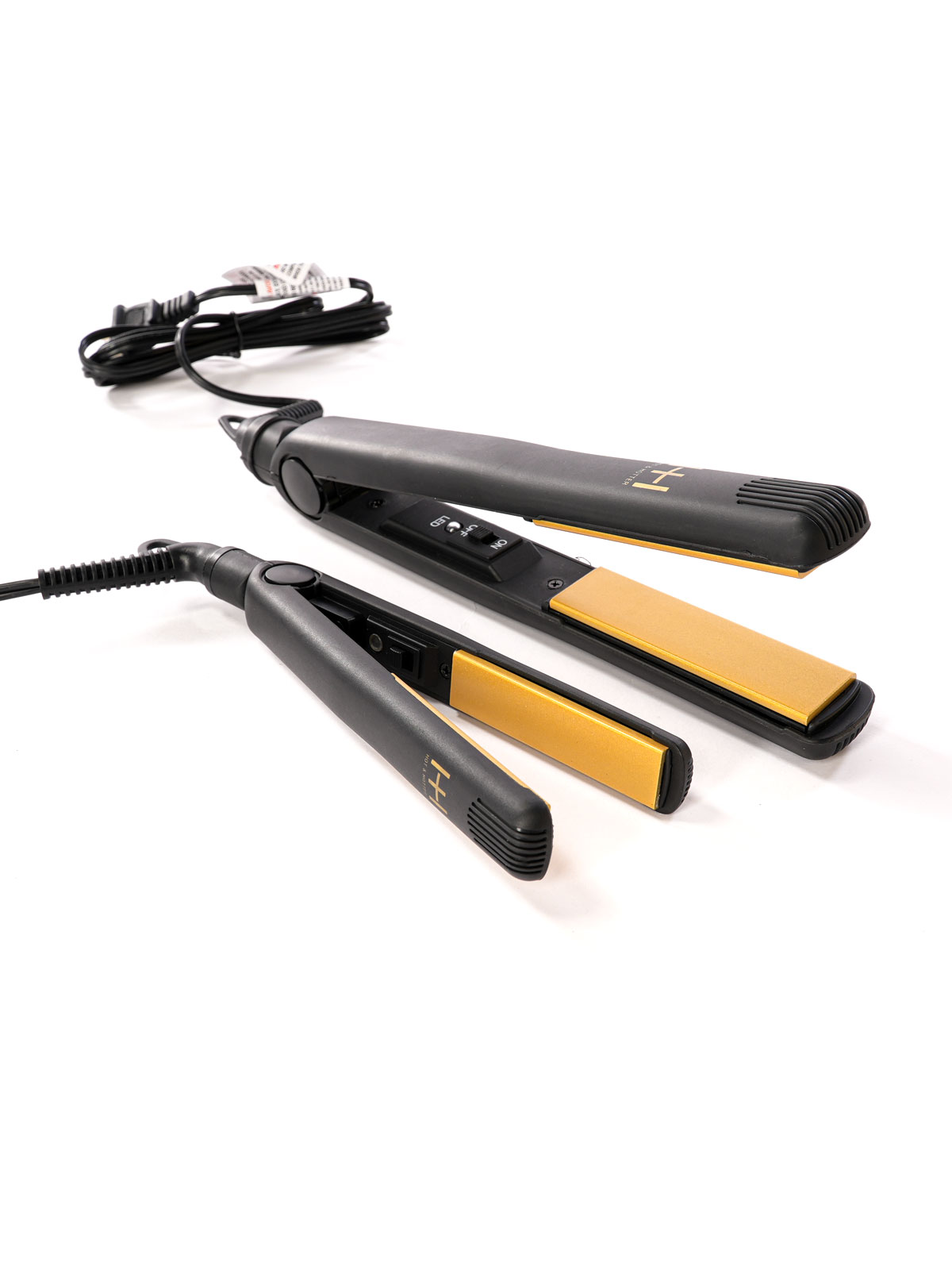 ANNIE #5873 HOT & HOT COMB GOLD CERAMIC FLAT IRON - PC
