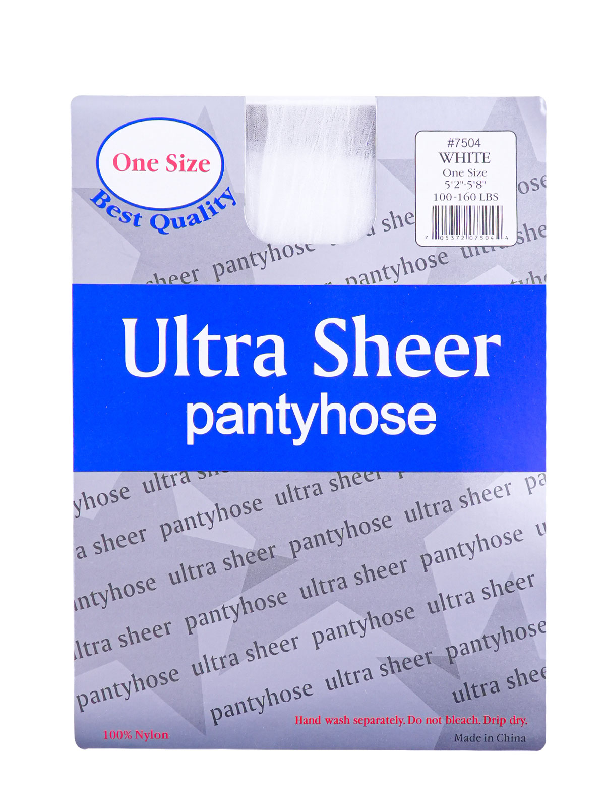 ONE SIZE PANTYHOSE (WHITE: 6PCS/PACK) - PACK