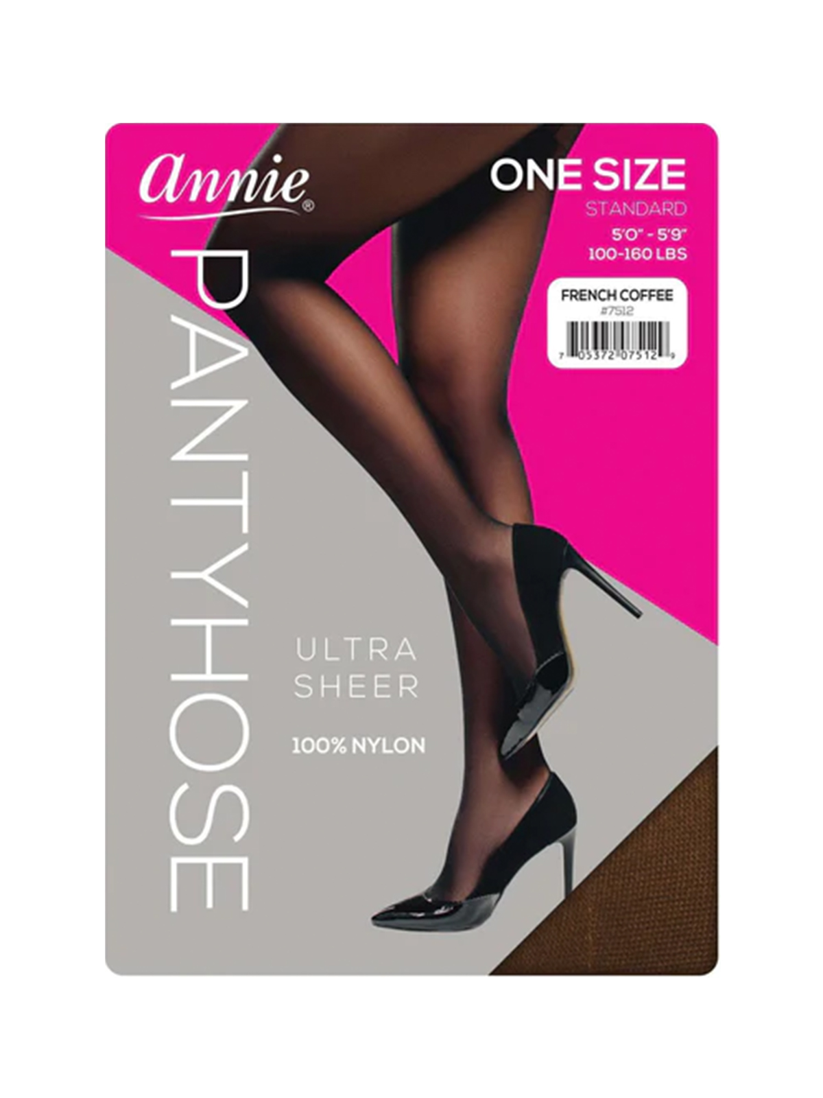 ONE SIZE PANTYHOSE (FRENCH COFFEE: 6PCS/PACK) - PACK