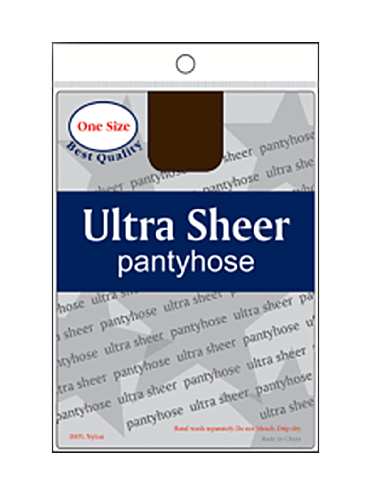 ONE SIZE PANTYHOSE (JET BROWN: 6PCS/PACK) - PACK