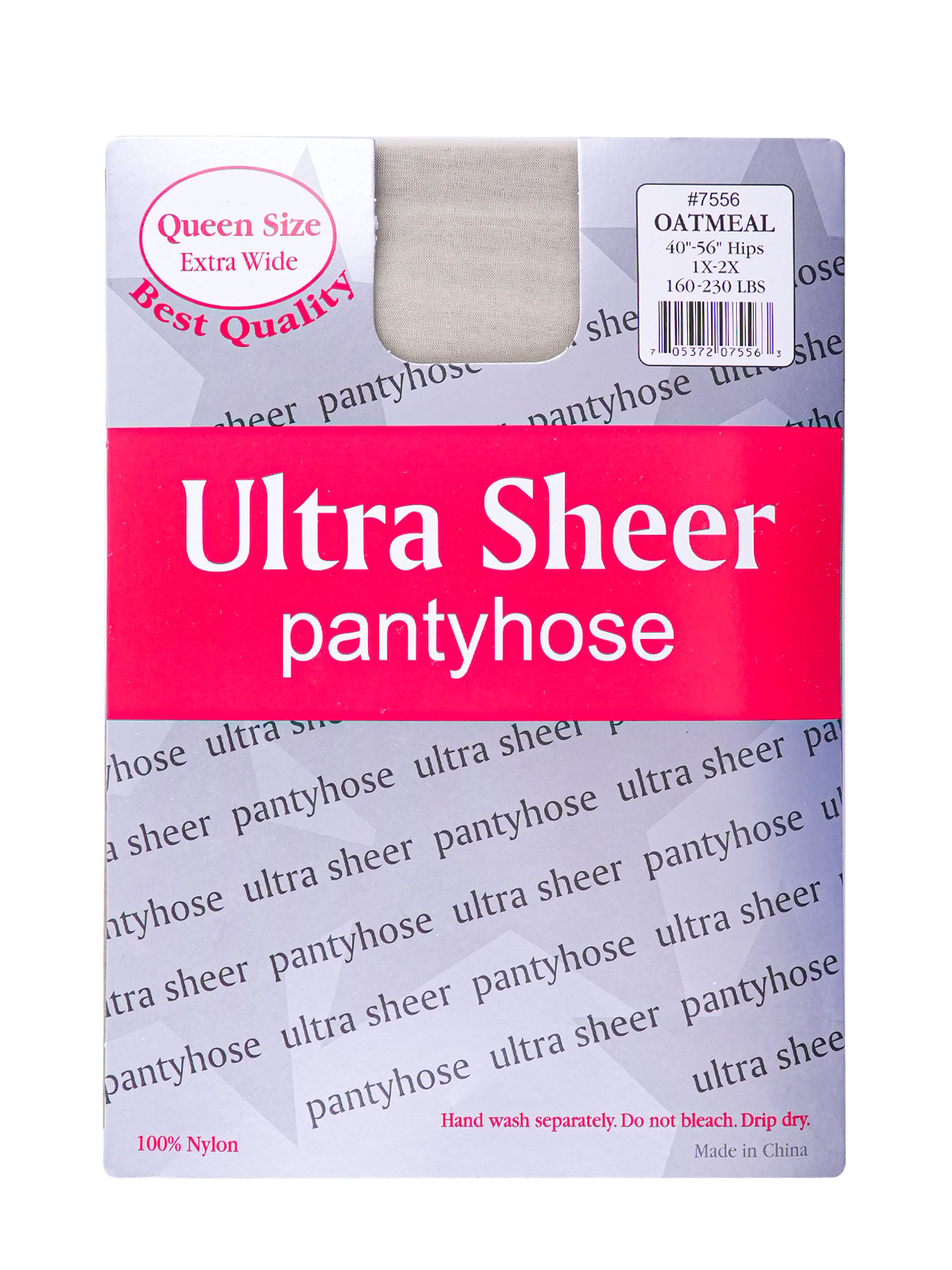 QUEEN SIZE PANTYHOSE (OATMEAL: 6PCS/PACK) - PACK