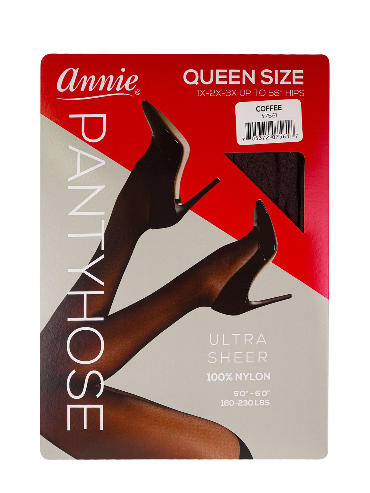 QUEEN SIZE PANTYHOSE (COFFEE: 6PCS/PACK) - PACK
