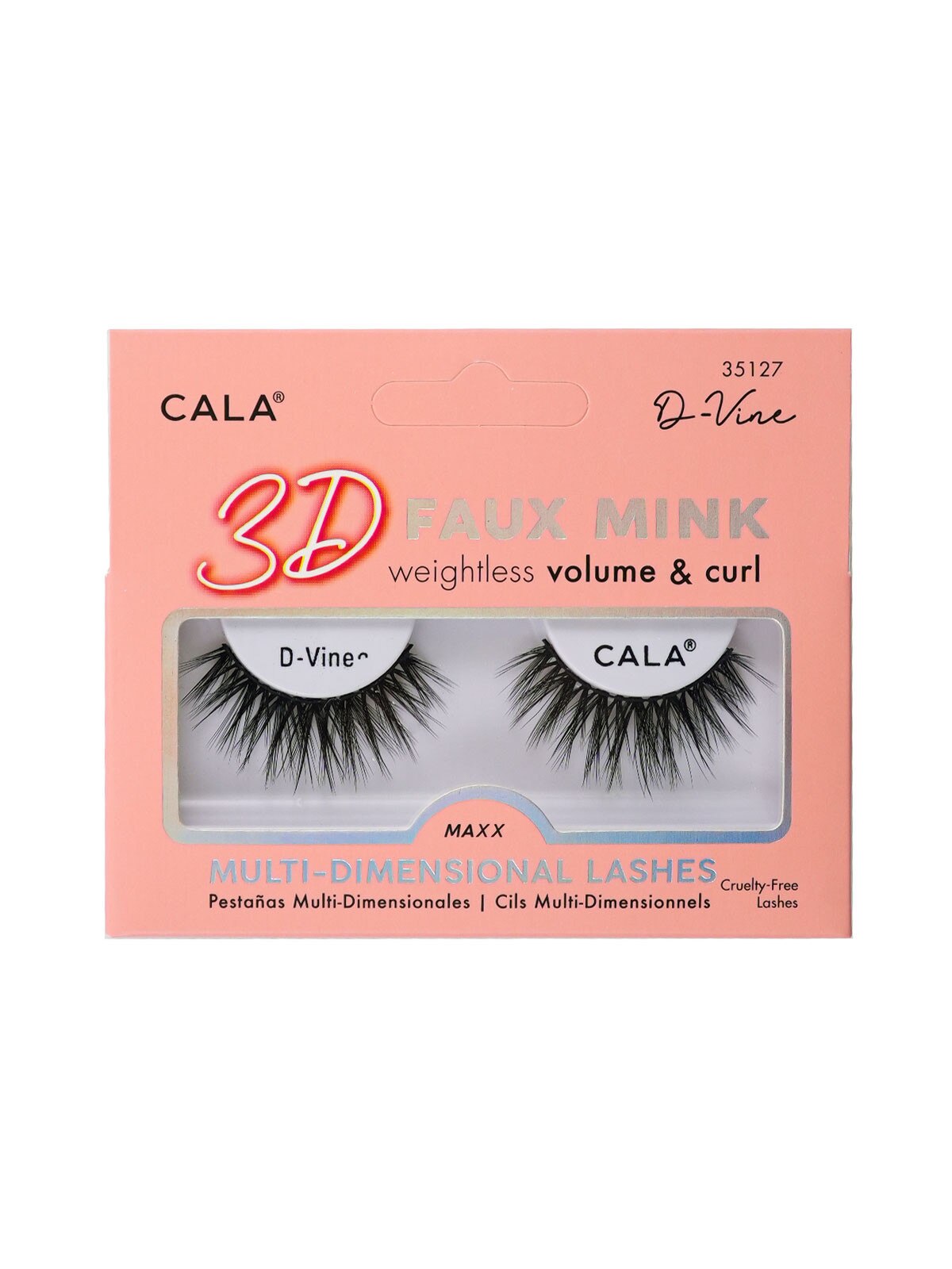 Cala - D-vine - 3D Faux Mink - multi-dimensional lashes - weightless volume and curl - cruelty-free lashes