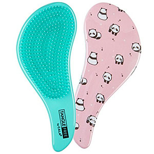 CALA #66726 TANGLE-FREE HAIR BRUSH - PANDA EMOJI'S- 6pcs/Box