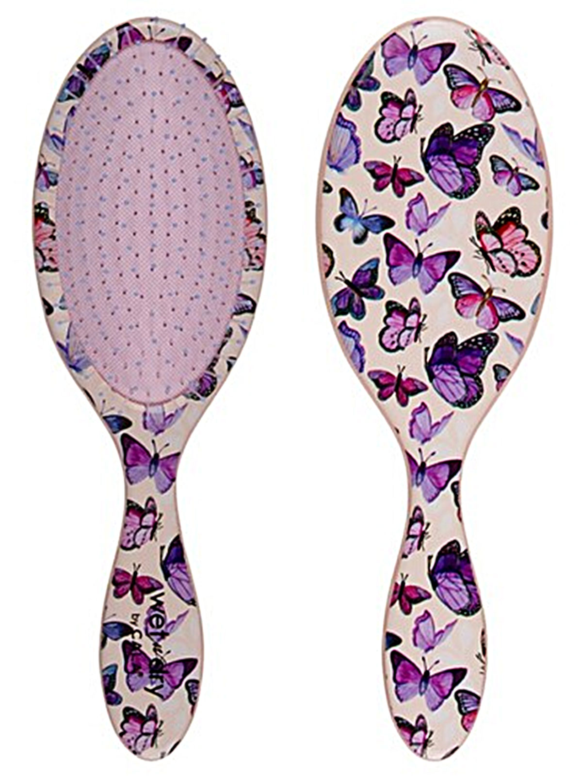 CALA #66811 WET-N-DRY HAIR BRUSH- BUTTERFLY- 6pcs/Box