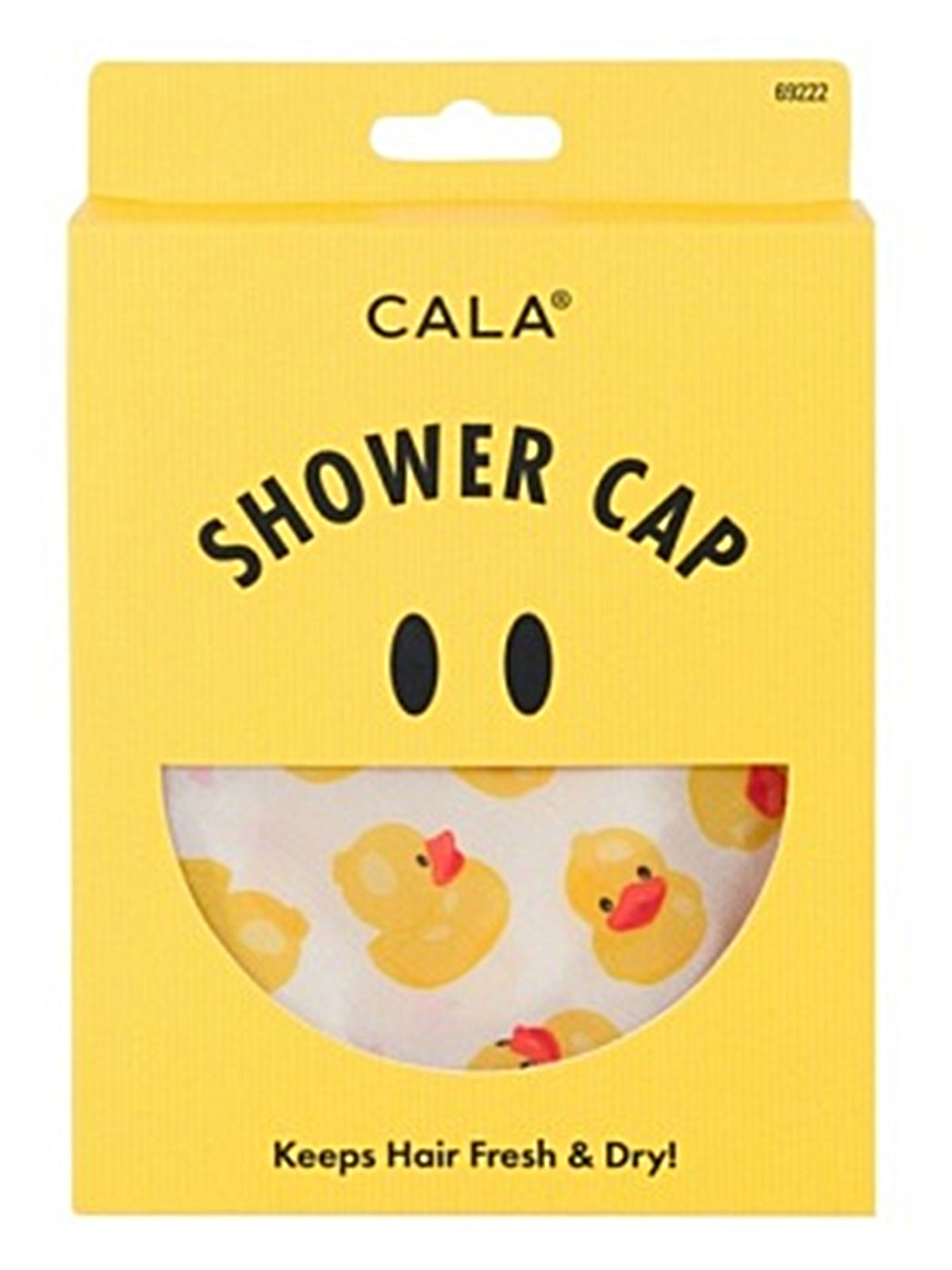 CALA #69222 SHOWER CAP- RUBBER DUCKY- 6PCS/PK
