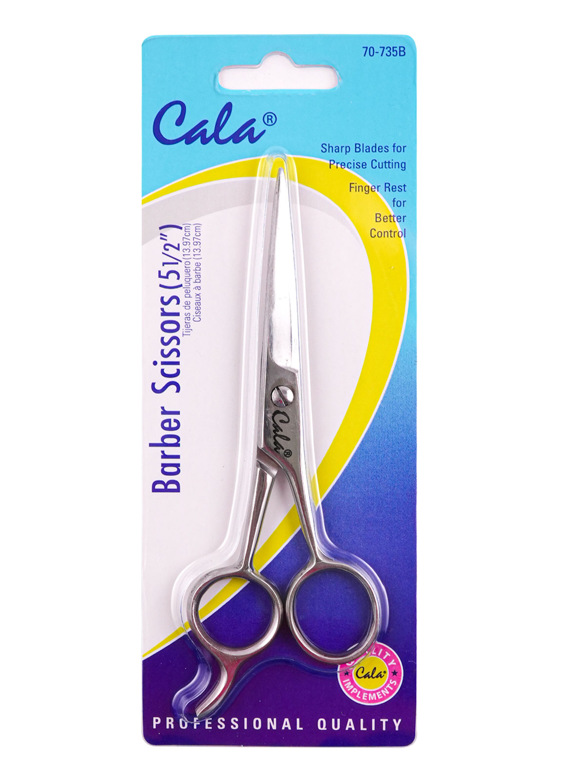 CALA #70735B 5-1/2" BARBER SCISSORS(6PCS/PK) - PK