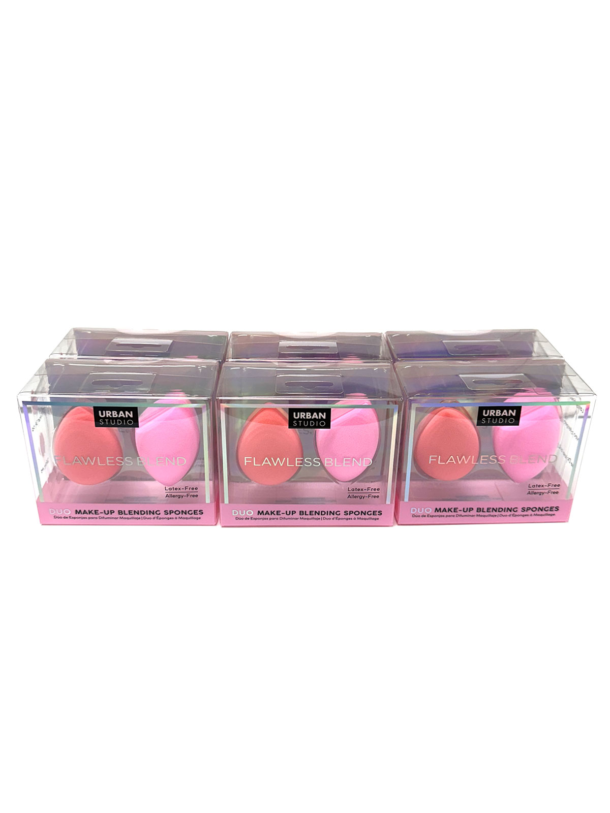 CALA#76089 DUO MAKE-UP BLENDING SPONGES (6PCS) - BOX