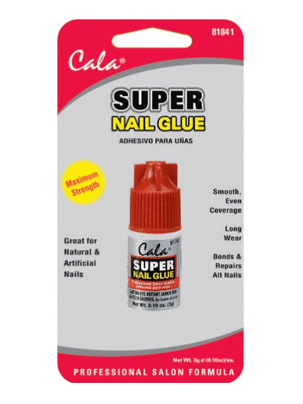 CALA #81841 SUPER NAIL GLUE 3GRAM (12CARD/PK) - PK
