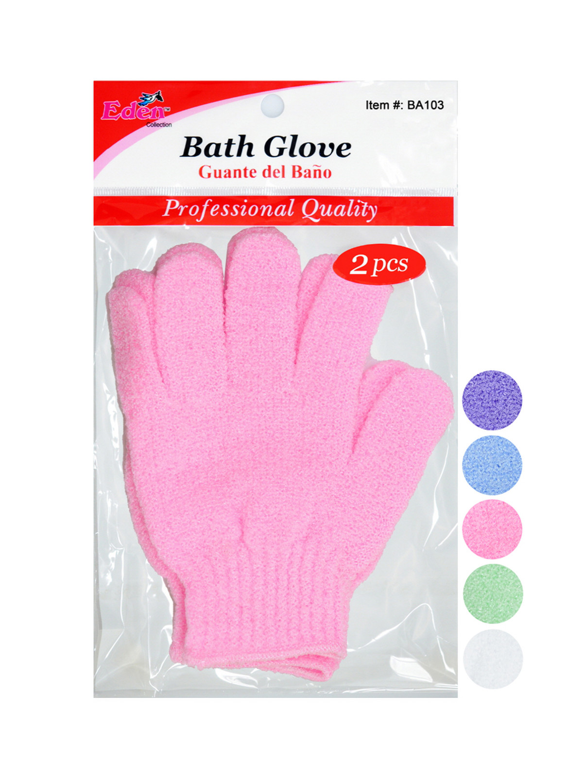 EDEN #BA103 BATH GLOVE (ASST) - DZ