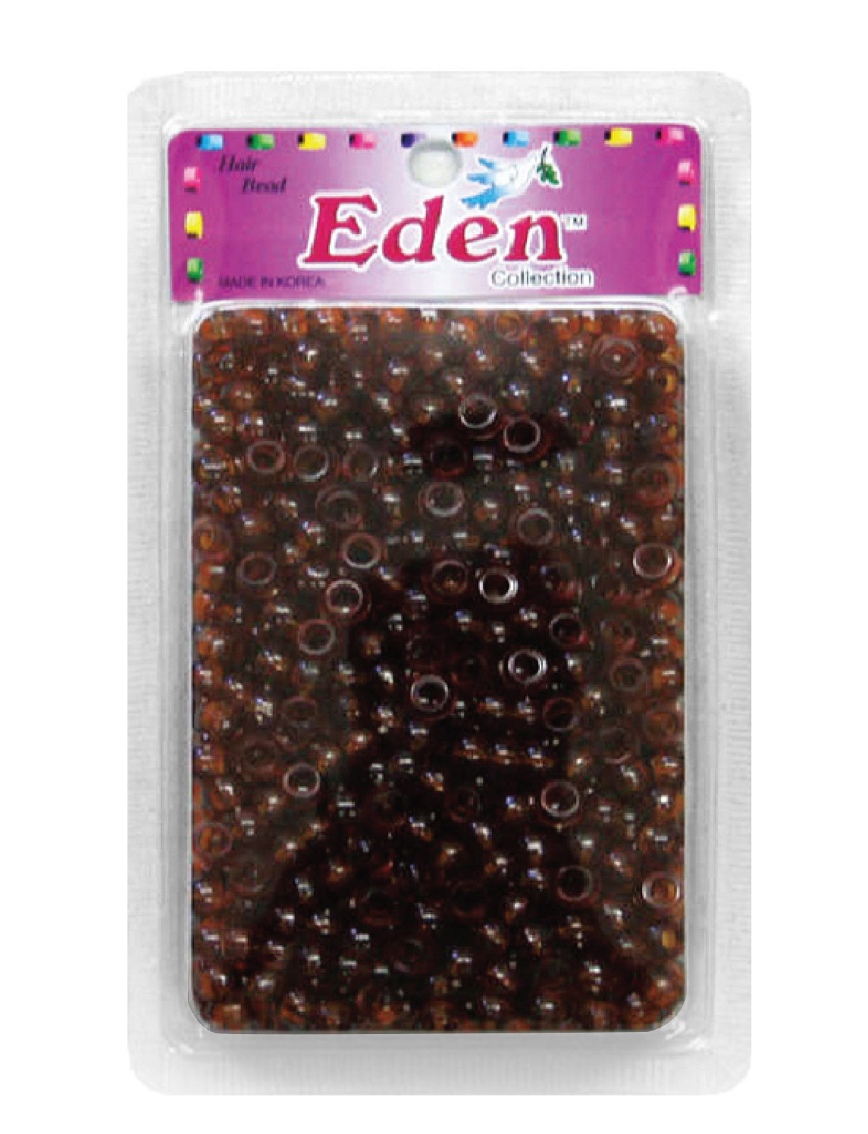 BR2 ROUND BEAD (200 PCS) (DZ SUBITEM OF) - CLEAR BROWN