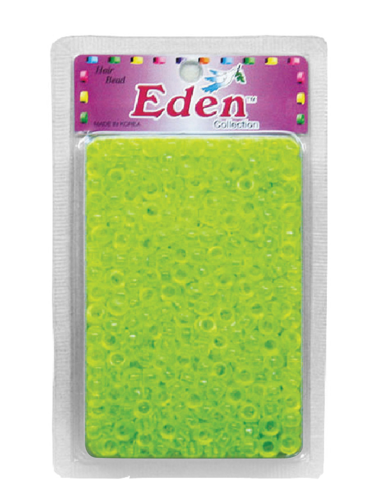 BR2 ROUND BEAD (200 PCS) (DZ SUBITEM OF) - CLEAR LIME
