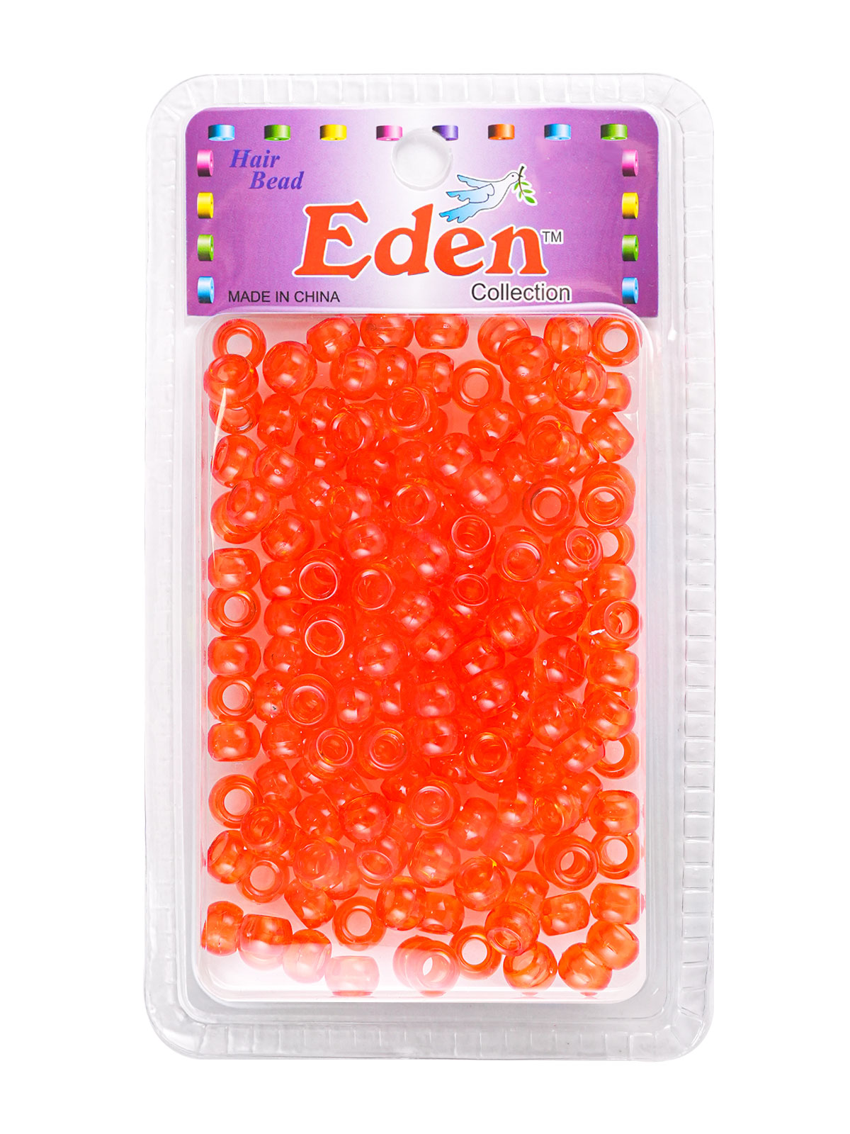 BR2 ROUND BEAD (200 PCS) (DZ SUBITEM OF) - CLEAR RED