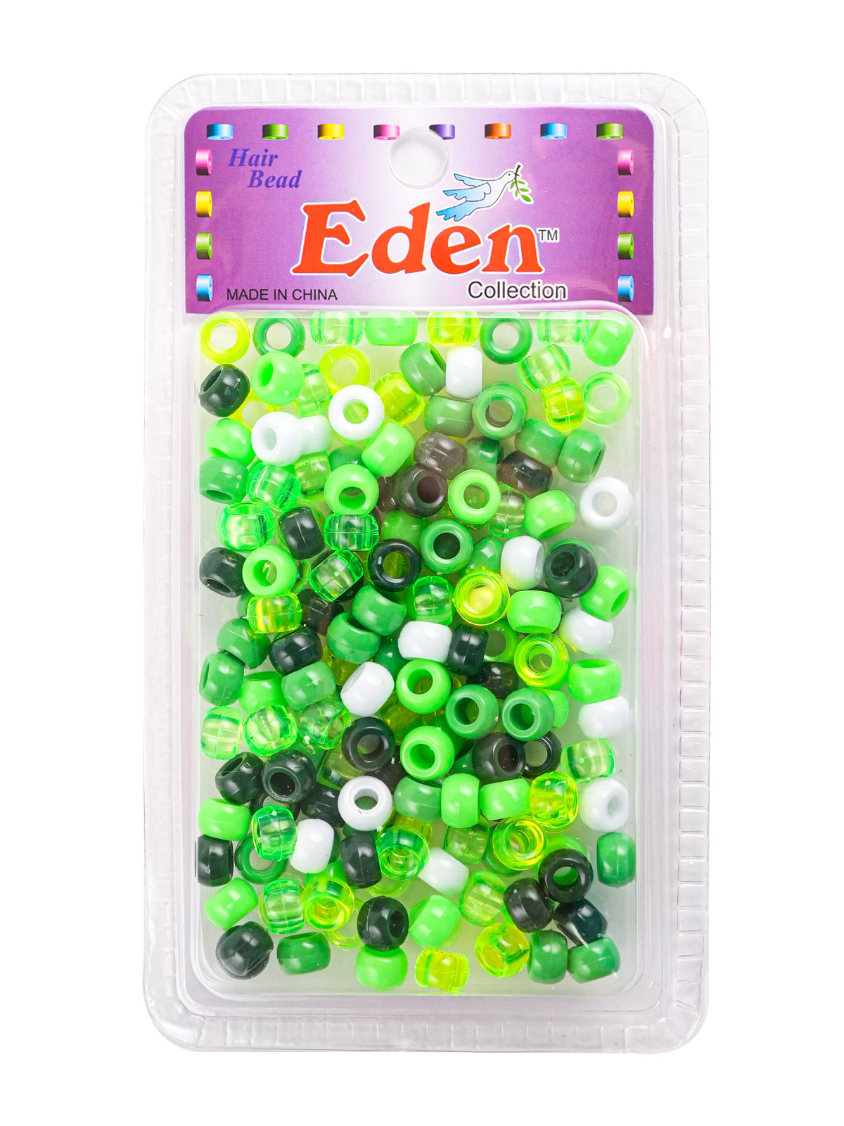 BR2 ROUND BEAD (200 PCS) (DZ SUBITEM OF) - GREEN MIX