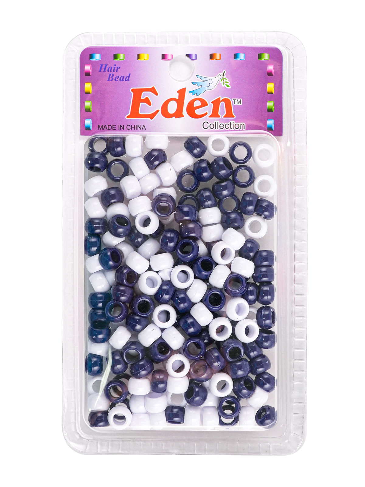 BR2 ROUND BEAD (200 PCS) (DZ SUBITEM OF) - NAVY WHITE