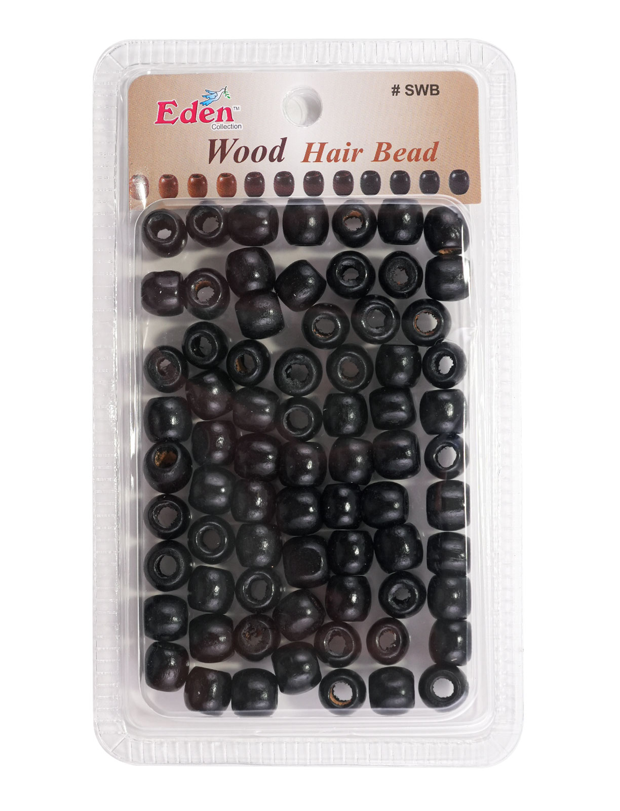 EDEN WOOD BEAD SMALL BLACK - DZ