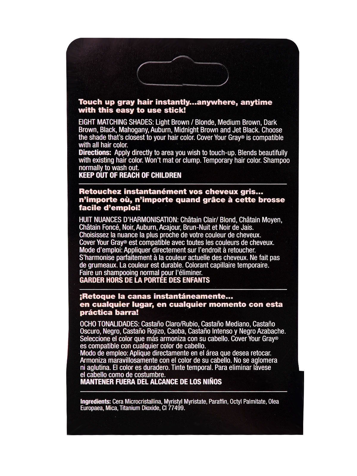 COVER YOUR GRAY "STICK" (BLACK) - PC
