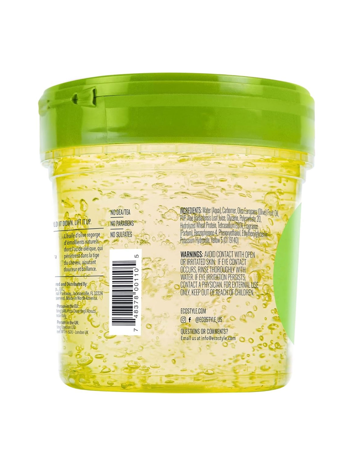 ECO STYLING GEL (OLIVE OIL) 8OZ 12PCS/BOX
