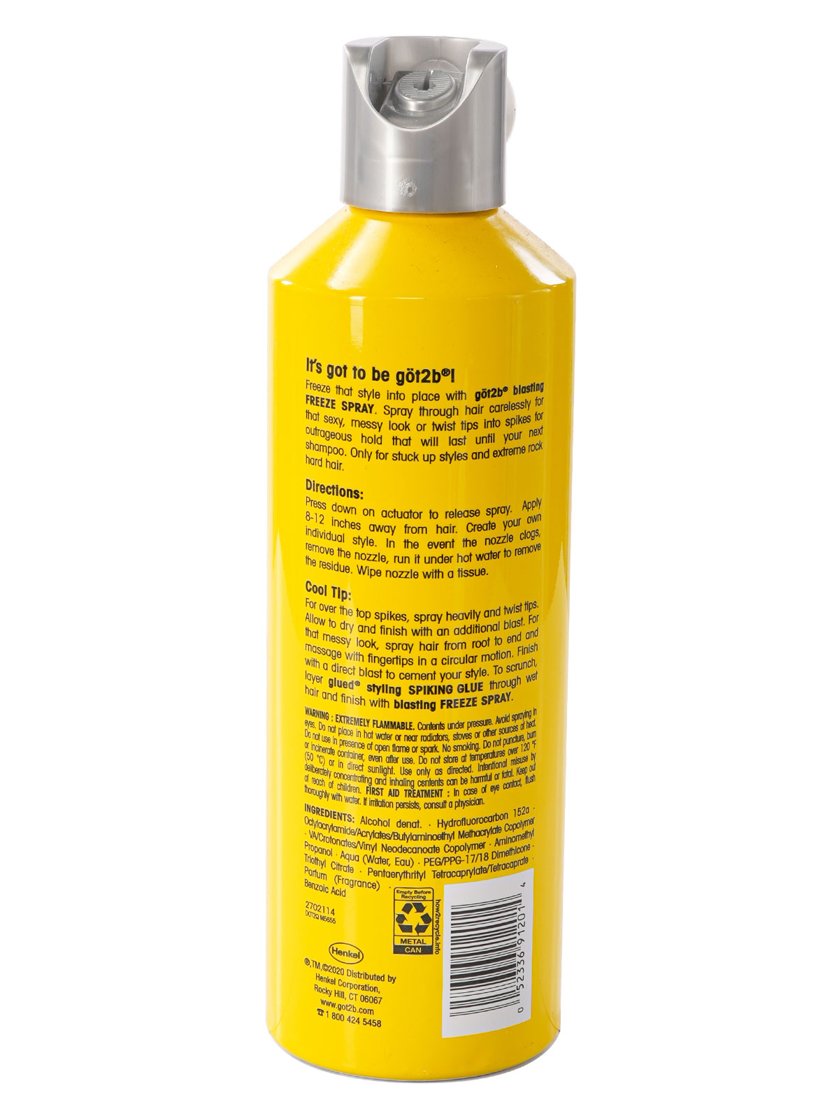 GOT2B GLUED BLASTING FREEZE SPRAY 12OZ(6PC/BOX) - BOX
