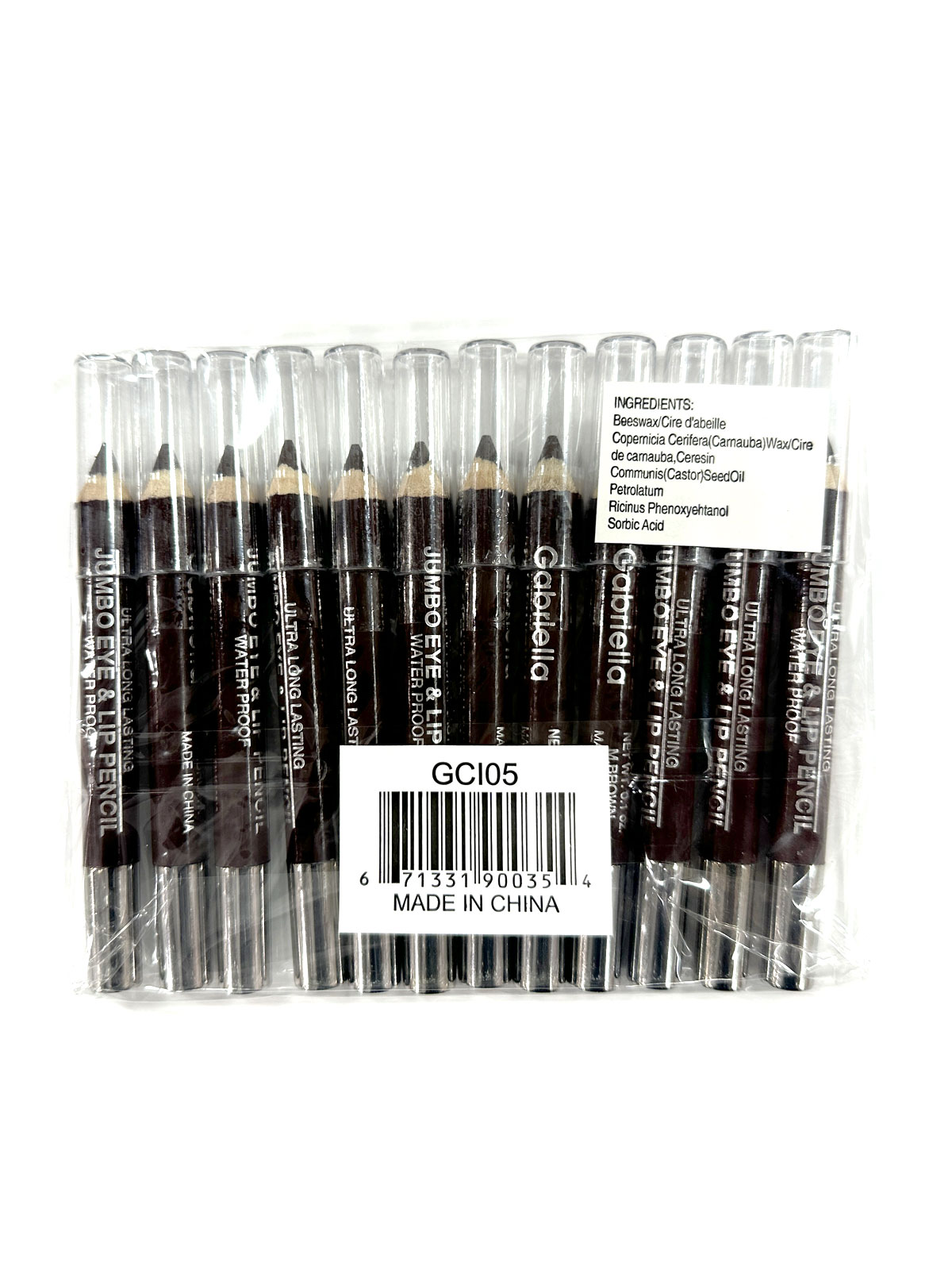 GABRIELLA #GCI05DB JUMBO EYE & LIP PENCIL DK BROWN - DZ