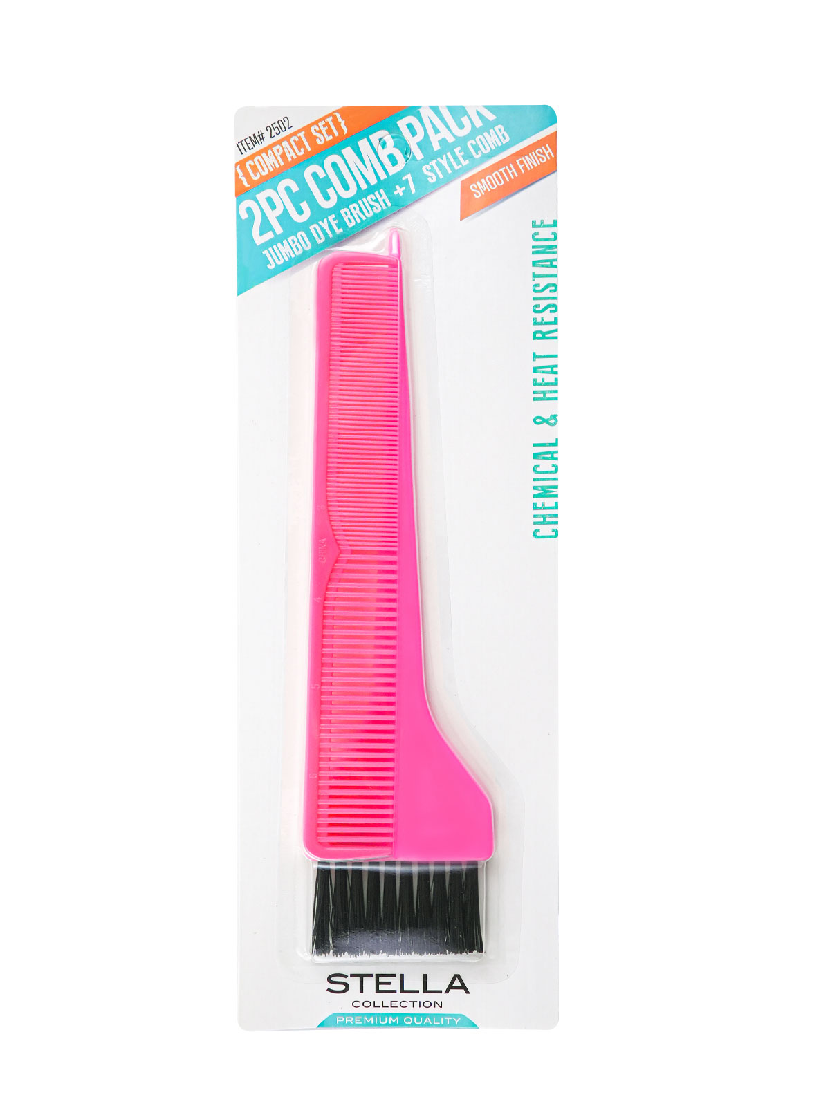 MAGIC #2502 DYE BRUSH & STYLE COMB COMBO - DZ