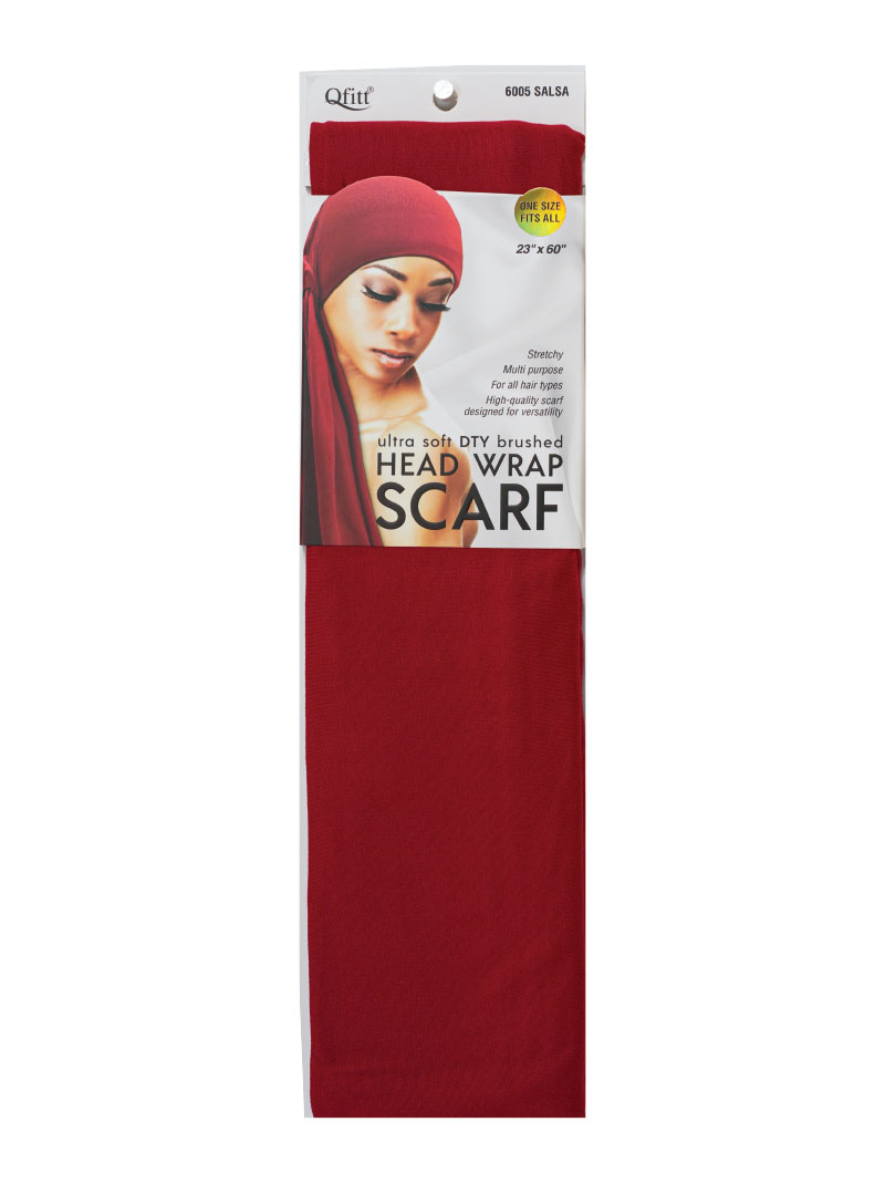 Q-FIT #6005 DTY BRUSHED SCARF (SALSA,3PC/PACK)-PK