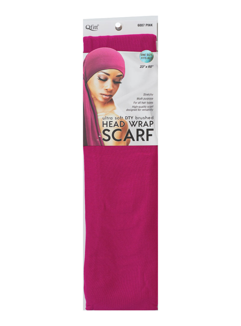 Q-FIT #6007 DTY BRUSHED SCARF (PINK,3PC/PACK)-PK