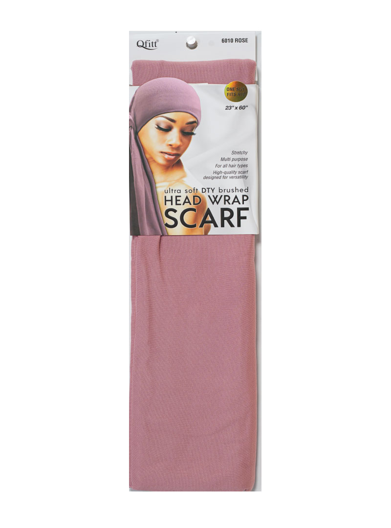 Q-FIT #6010 DTY BRUSHED SCARF (ROSE,3PC/PACK)-PK