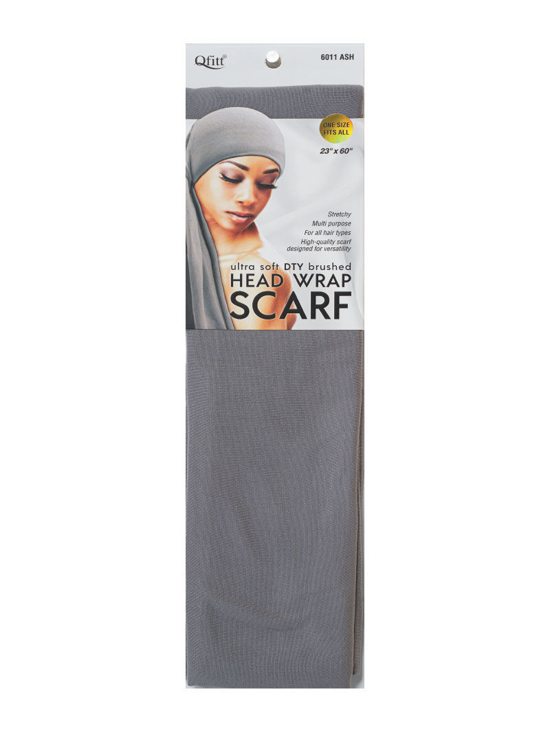 Q-FIT #6011 DTY BRUSHED SCARF (ASH,3PC/PACK)-PK