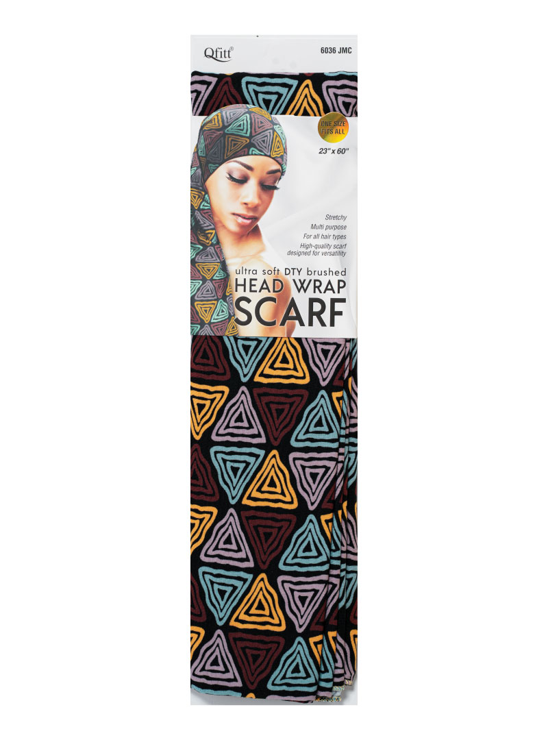 Q-FIT #6036 DTY BRUSHED SCARF JAMAICAN (ORANGE,3PC/PACK)-PK