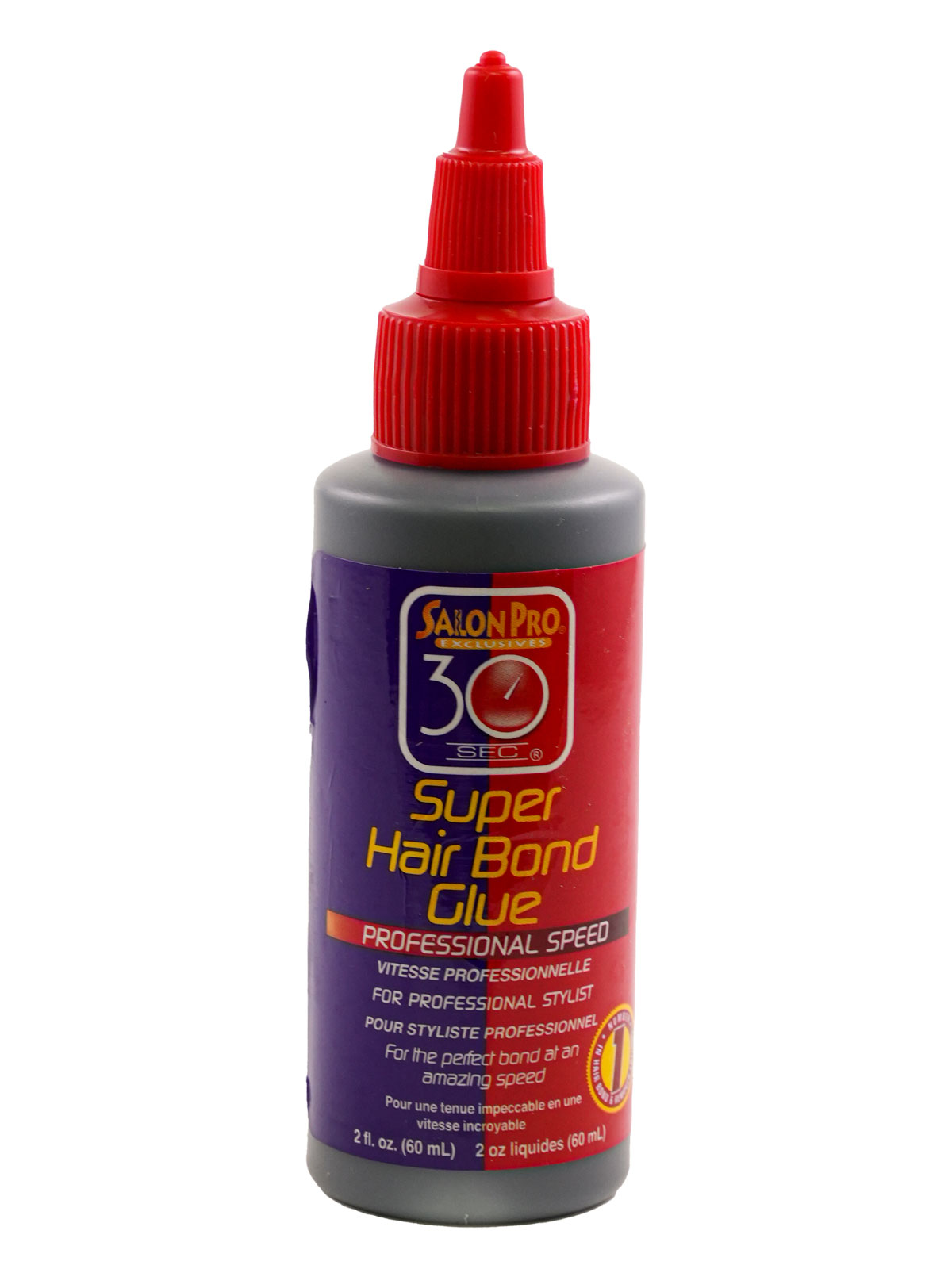 SALON PRO 30 SEC. HAIR GLUE 2OZ (2DZ/BOX) - BOX