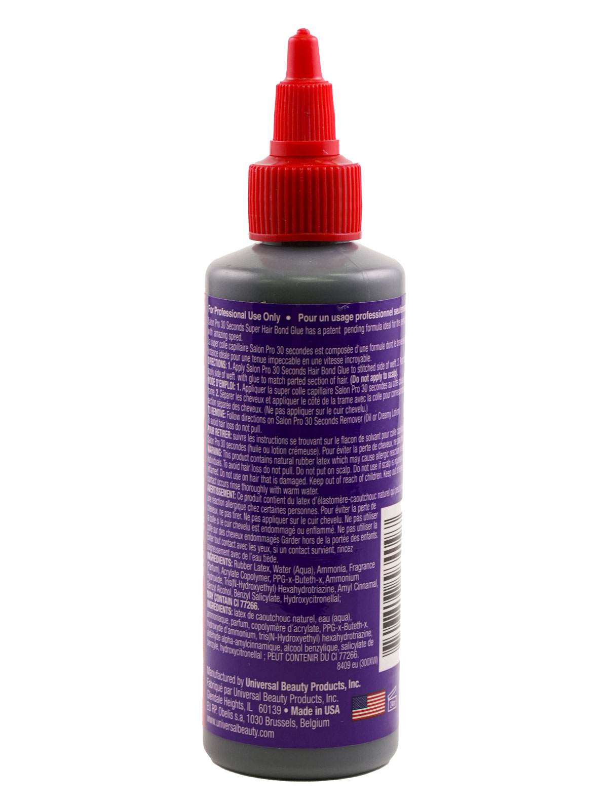 SALON PRO 30 SEC. HAIR GLUE 4OZ (1DZ/BOX) - BOX